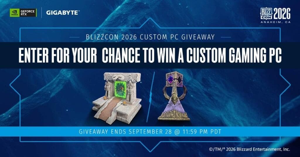 GIGABYTE BlizzCon 2026 Custom PC Giveaway